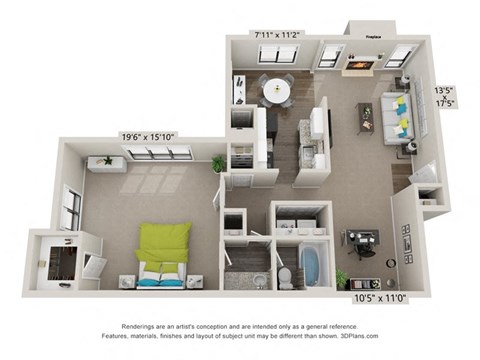 The Holcomb Floorplan at Avenues at Holcomb Bridge, Peachtree Corners, GA, 30092